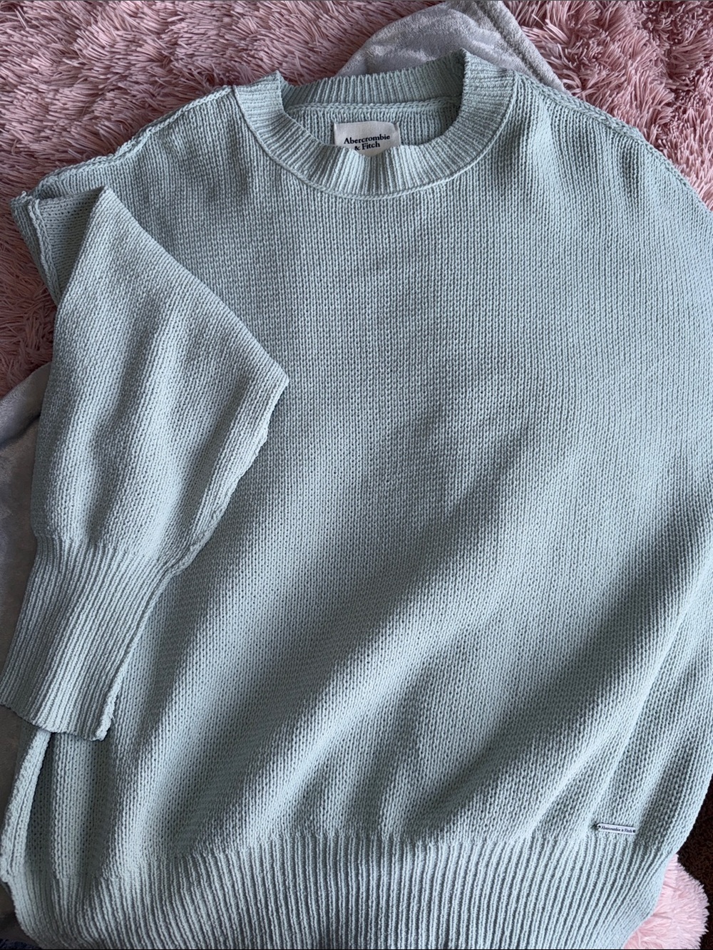 Abercrombie & Fitch Women’s Pale Blue Crewneck Sweater